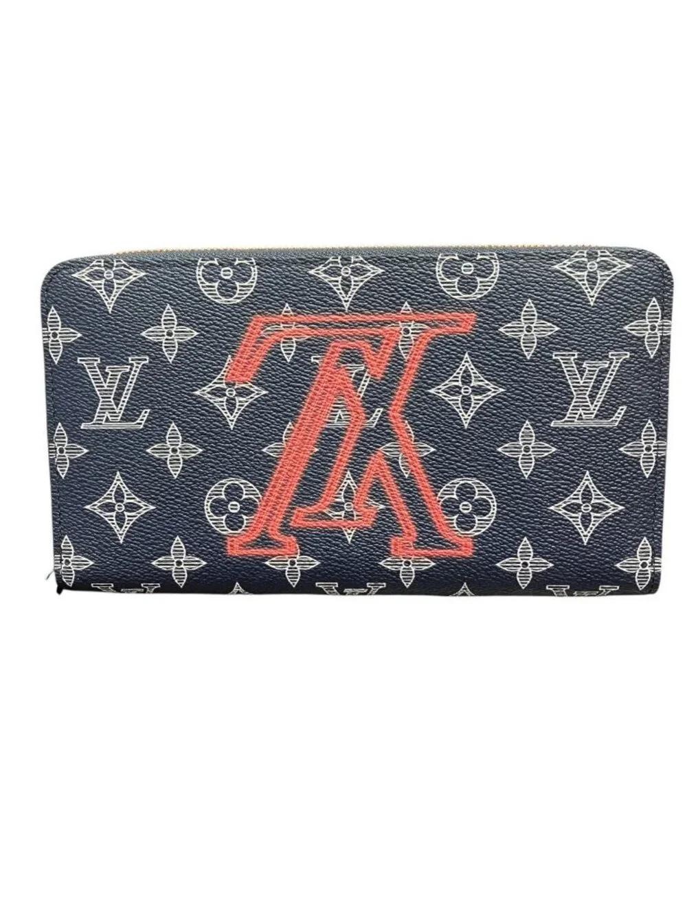 Louis Vuitton Monogram Ink Upside Down Zippy Organizer NM Wallet Canvas